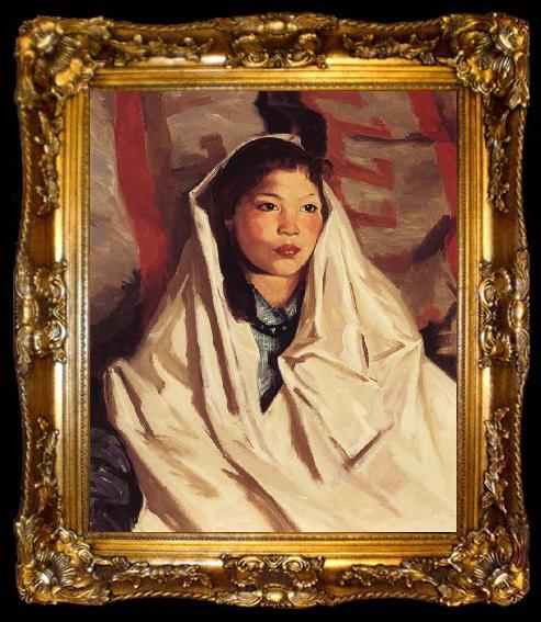 framed  Robert Henri Girl, ta009-2